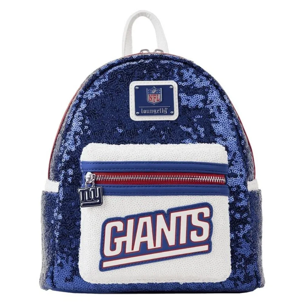Loungefly NFL New York Giants Sequin Mini Backpack Blue